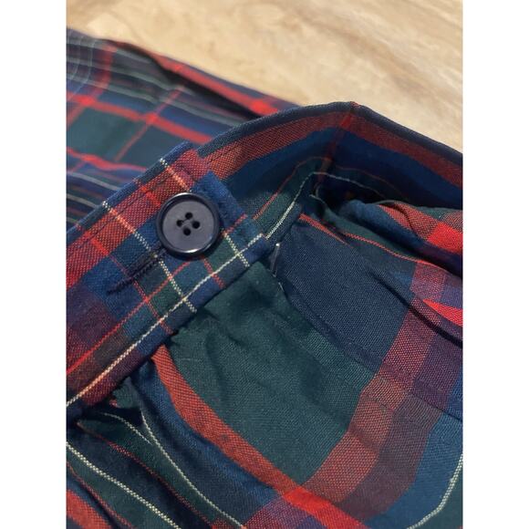 Vintage Pendleton 100% Virgin Wool Maxi Skirt Red Green Holiday Plaid Tartan 10 - Picture 5 of 6